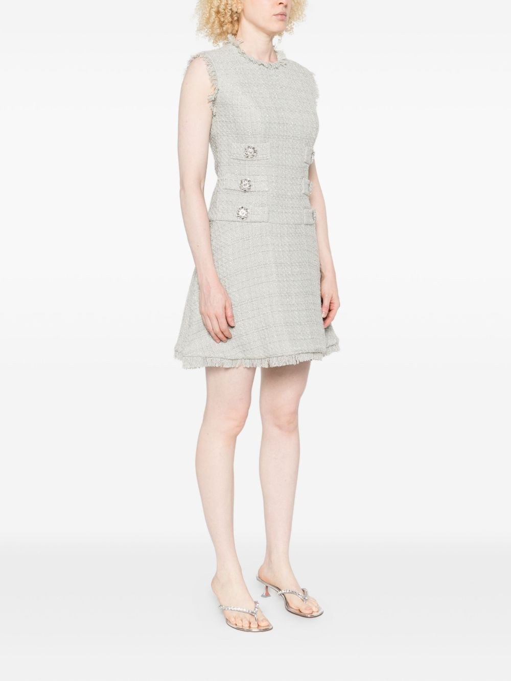 tweed mini dress - 3
