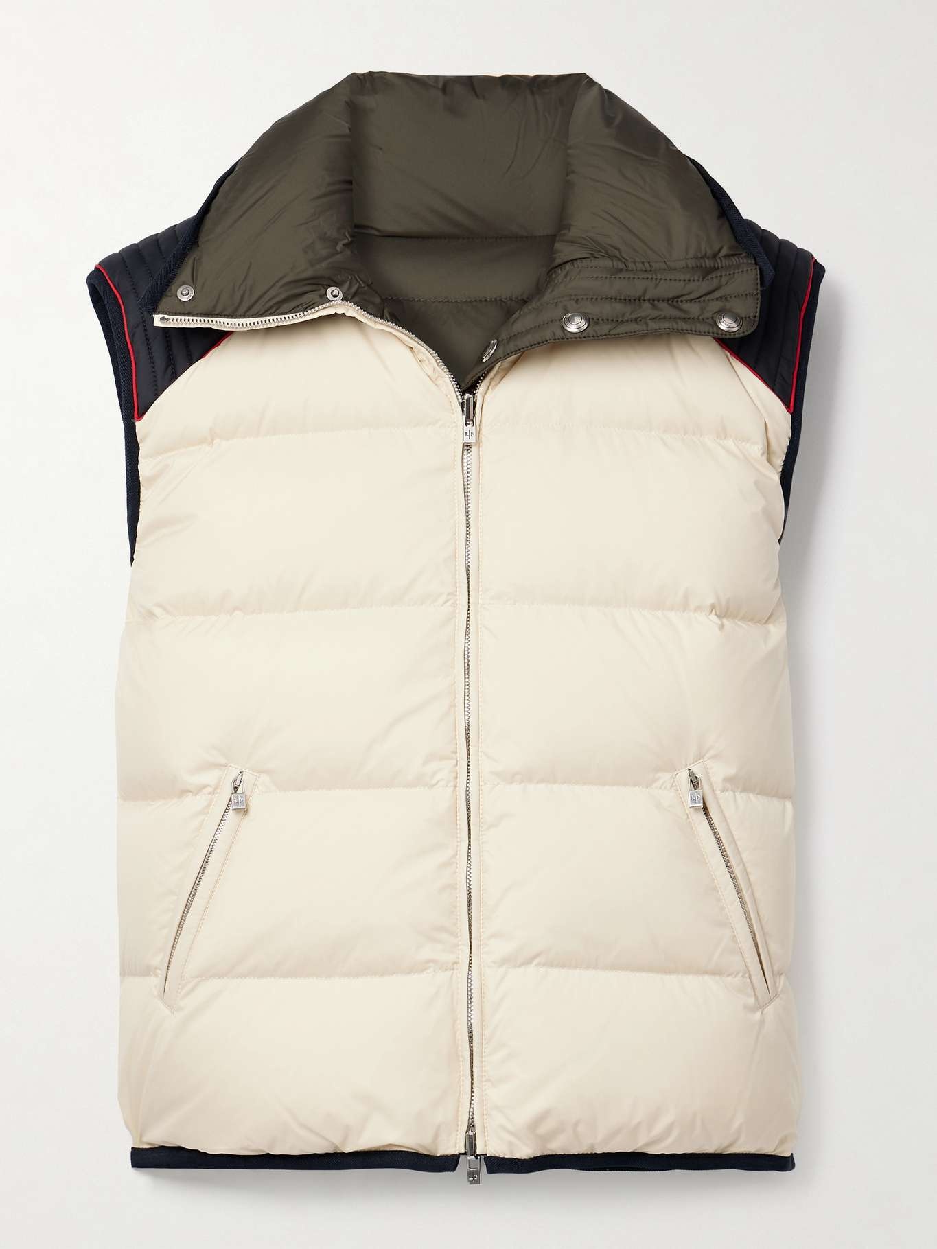 Andry reversible two-tone quilted shell down vest - 1