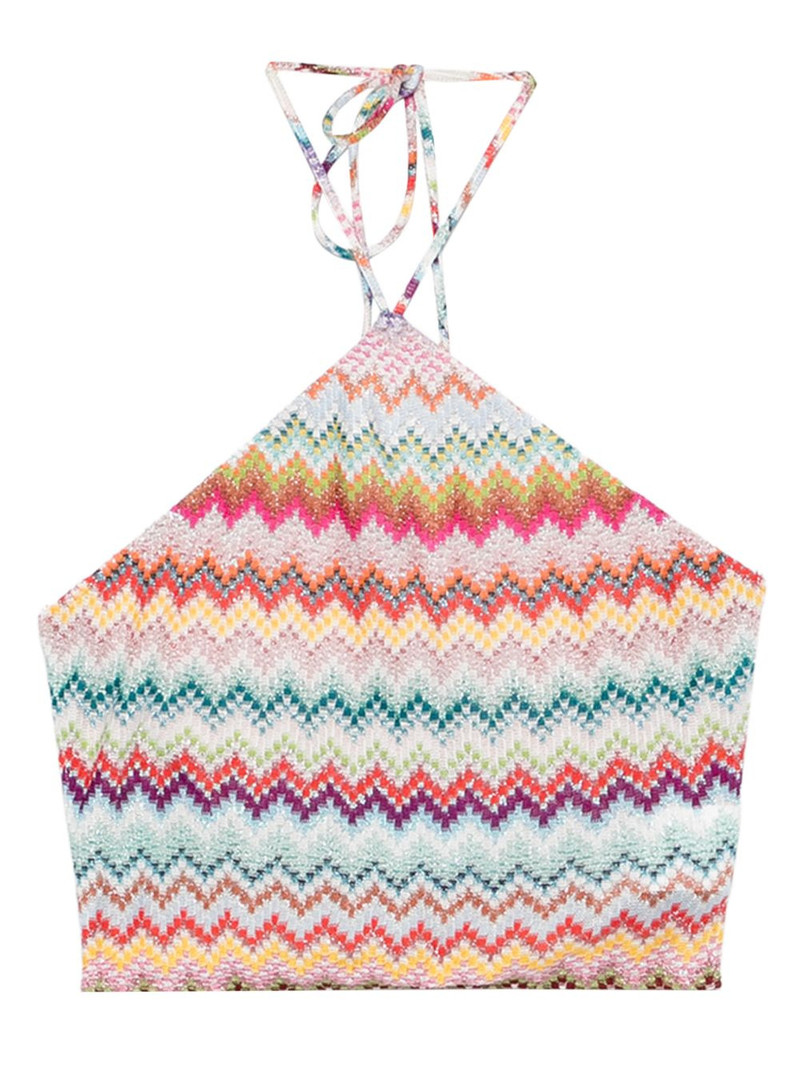Missoni chevron halterneck top outlook