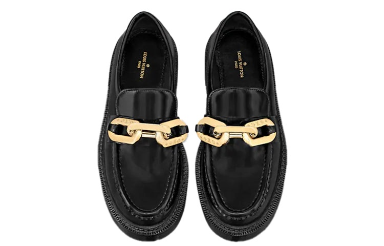 (WMNS) LOUIS VUITTON Academy Platform Loafers 'Black' 1A8VRI - 3