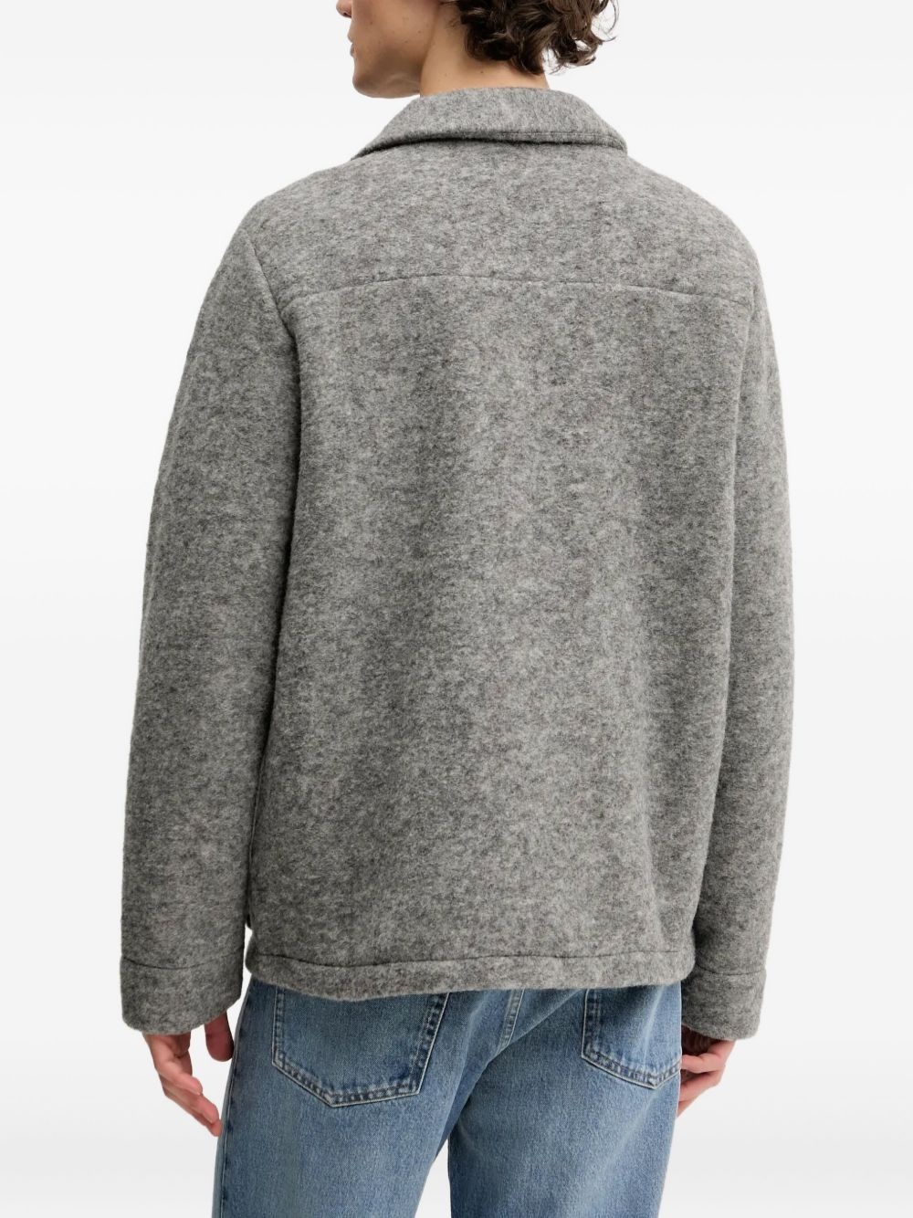 Thais patch-pocket wool-blend jacket - 2