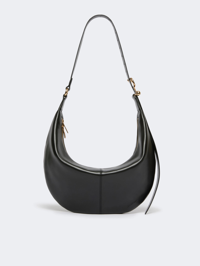 BRUNO Nappa leather hobo bag - BLACK 1