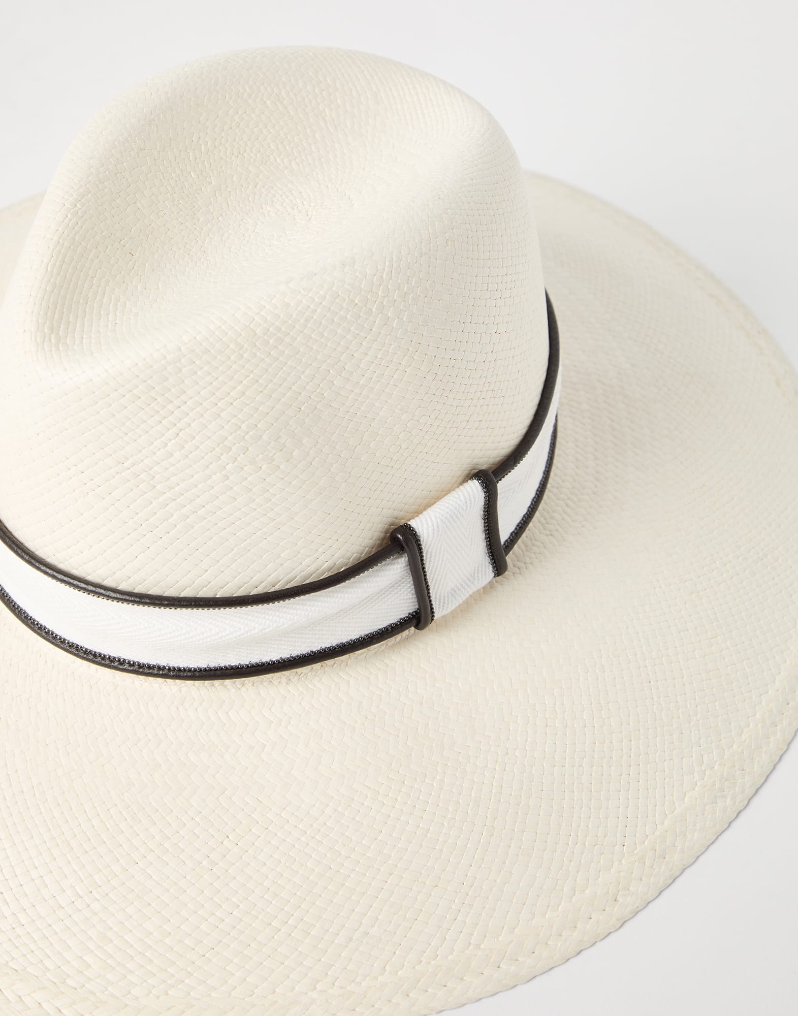 [BRUNELLO CUCINELLI] ストロー フェドーラ ハット BRUNELLO CUCINELLI] ストロー フェドーラ ハット (BRUNELLO