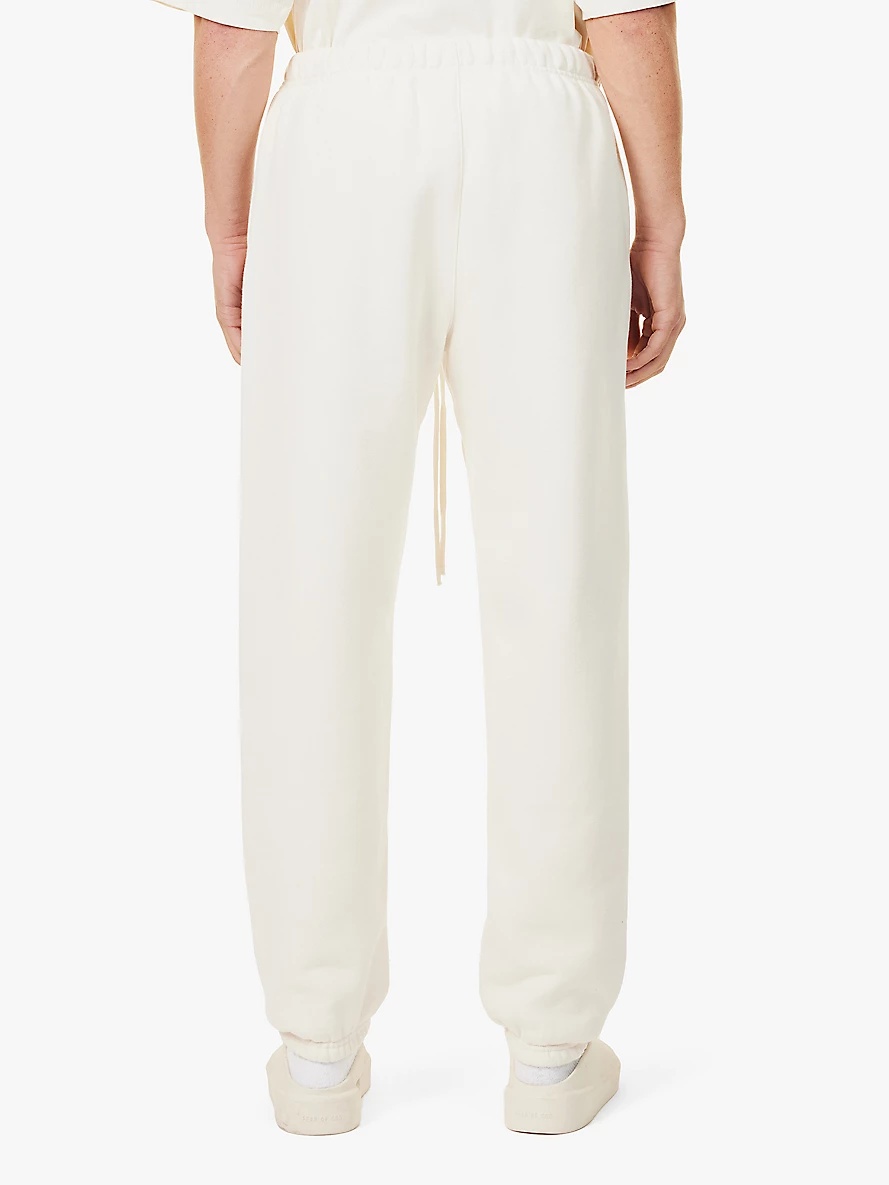 Relaxed-fit brand-patch cotton-blend jersey jogging bottoms - 4