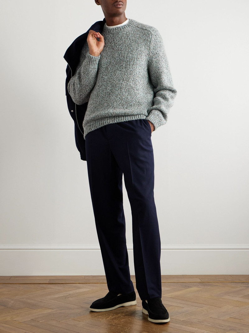 Loro Piana Alpe Meggiana Cashmere Sweater Gray outlook