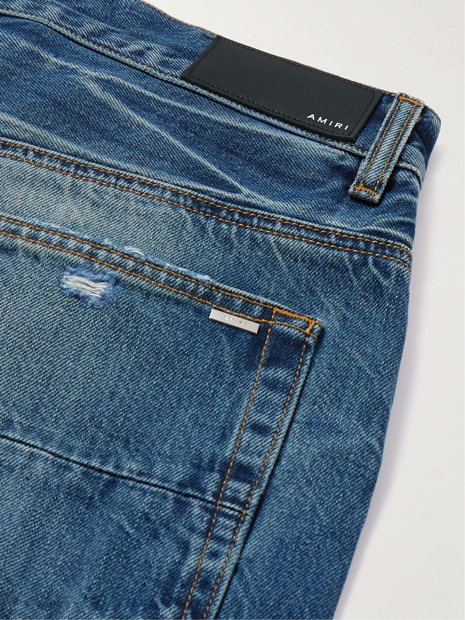 Fractured Straight-Leg Distressed Jeans - 5