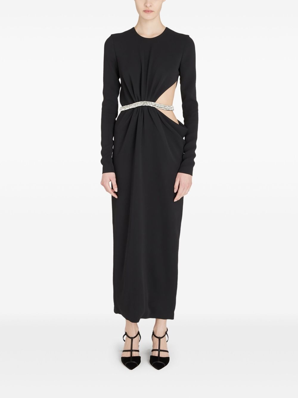 rhinestone embellished dress - 2