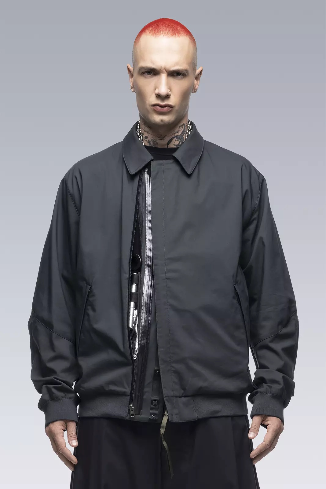 J111TS-CH Micro Twill Tec Sys Jacket Schwarzgrün - 6