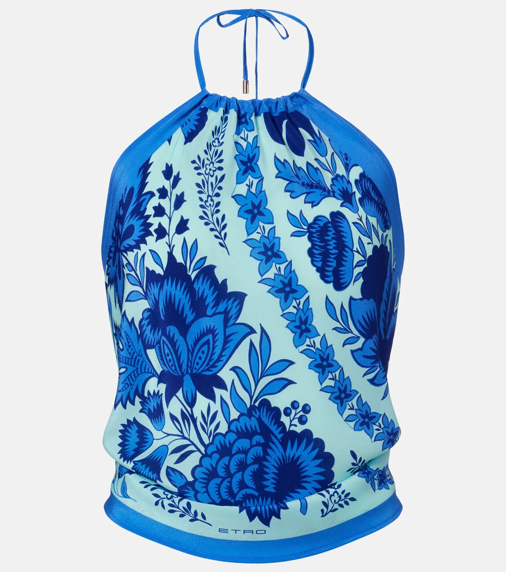 Paisley halterneck silk top - 1