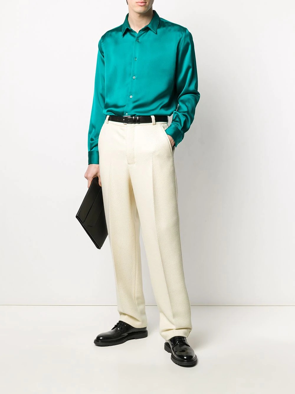 wide-fit pleated trousers - 2