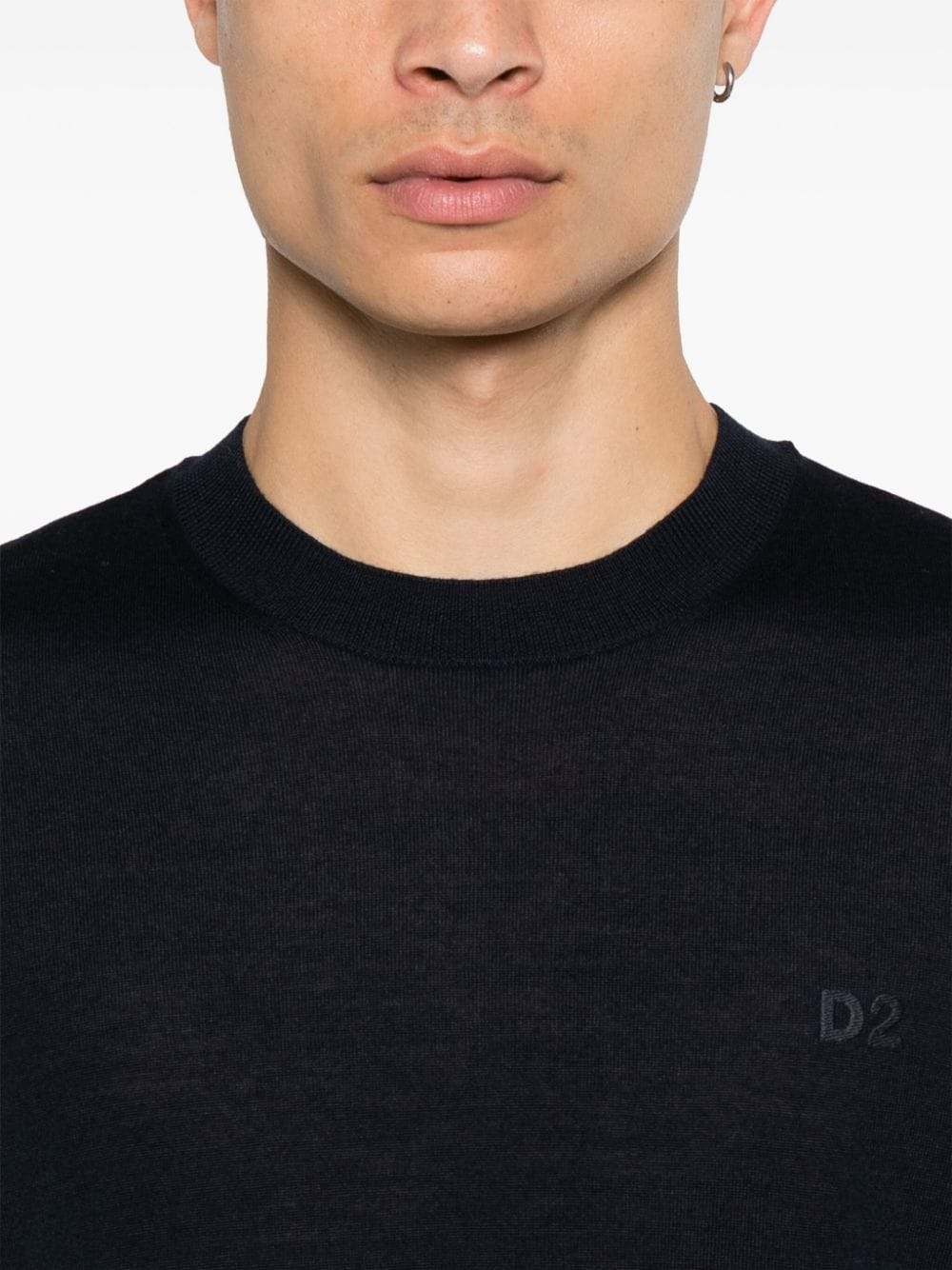 logo-embroidered sweater - 5