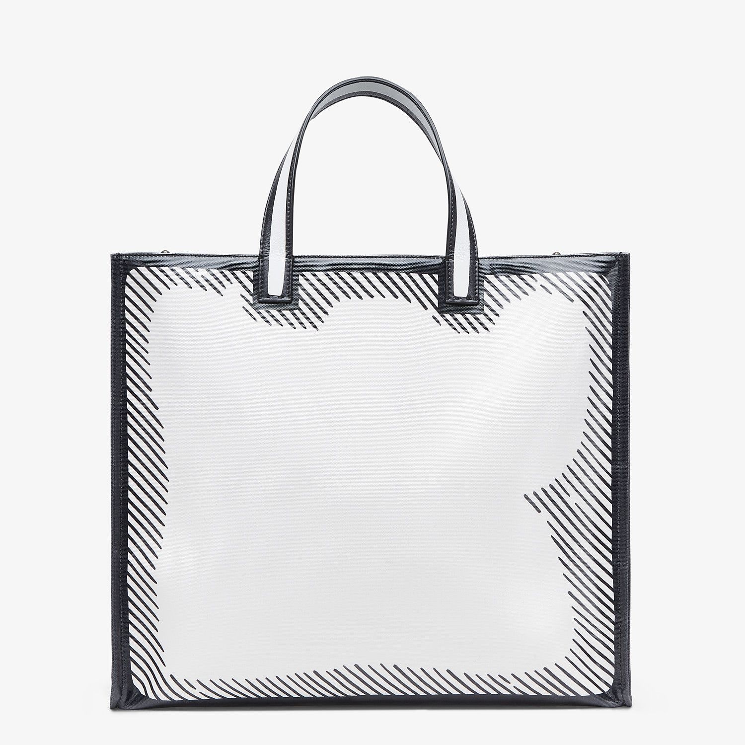 White glazed canvas bag - 4