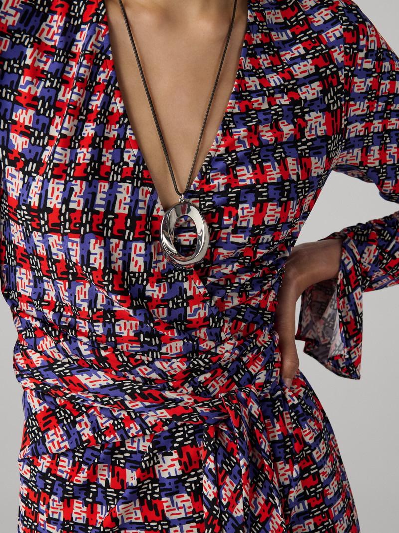 Paisley Long Sleeve Dress 3