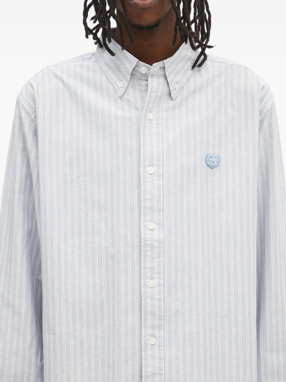 heart-logo striped shirt - 4