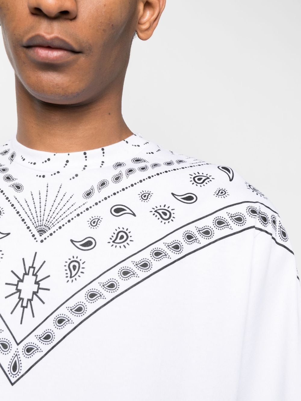 bandana-print cotton T-shirt - 5