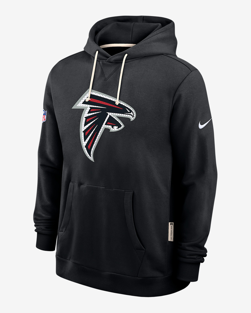 Atlanta Falcons Initial Home Sideline Men's Nike Dri-FIT NFL Pullover Hoodie 1