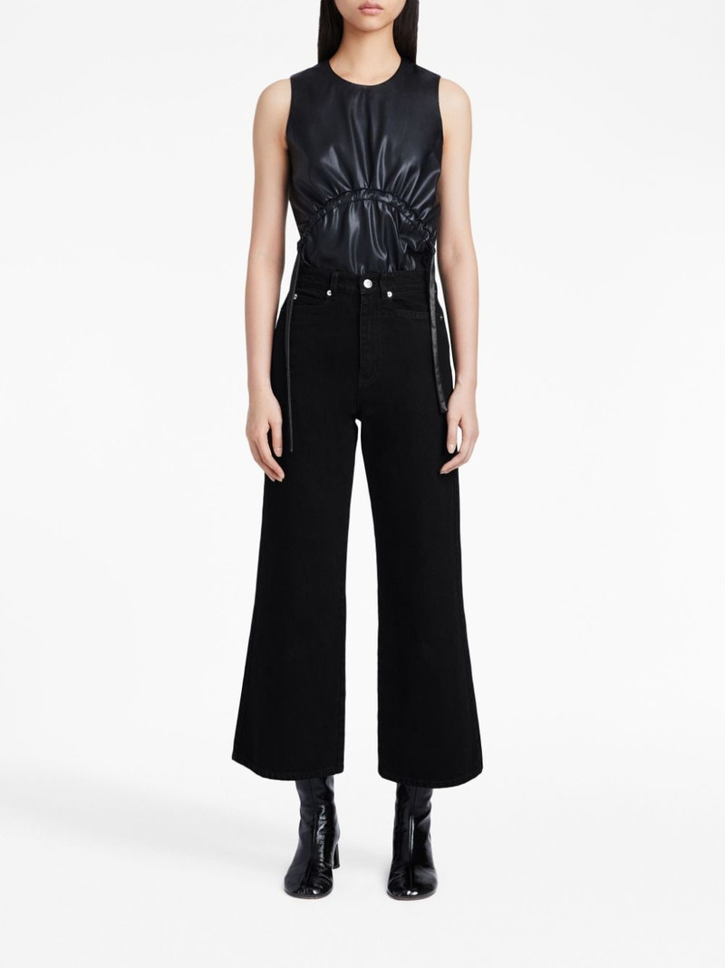 Proenza Schouler logo-patch cropped jeans outlook