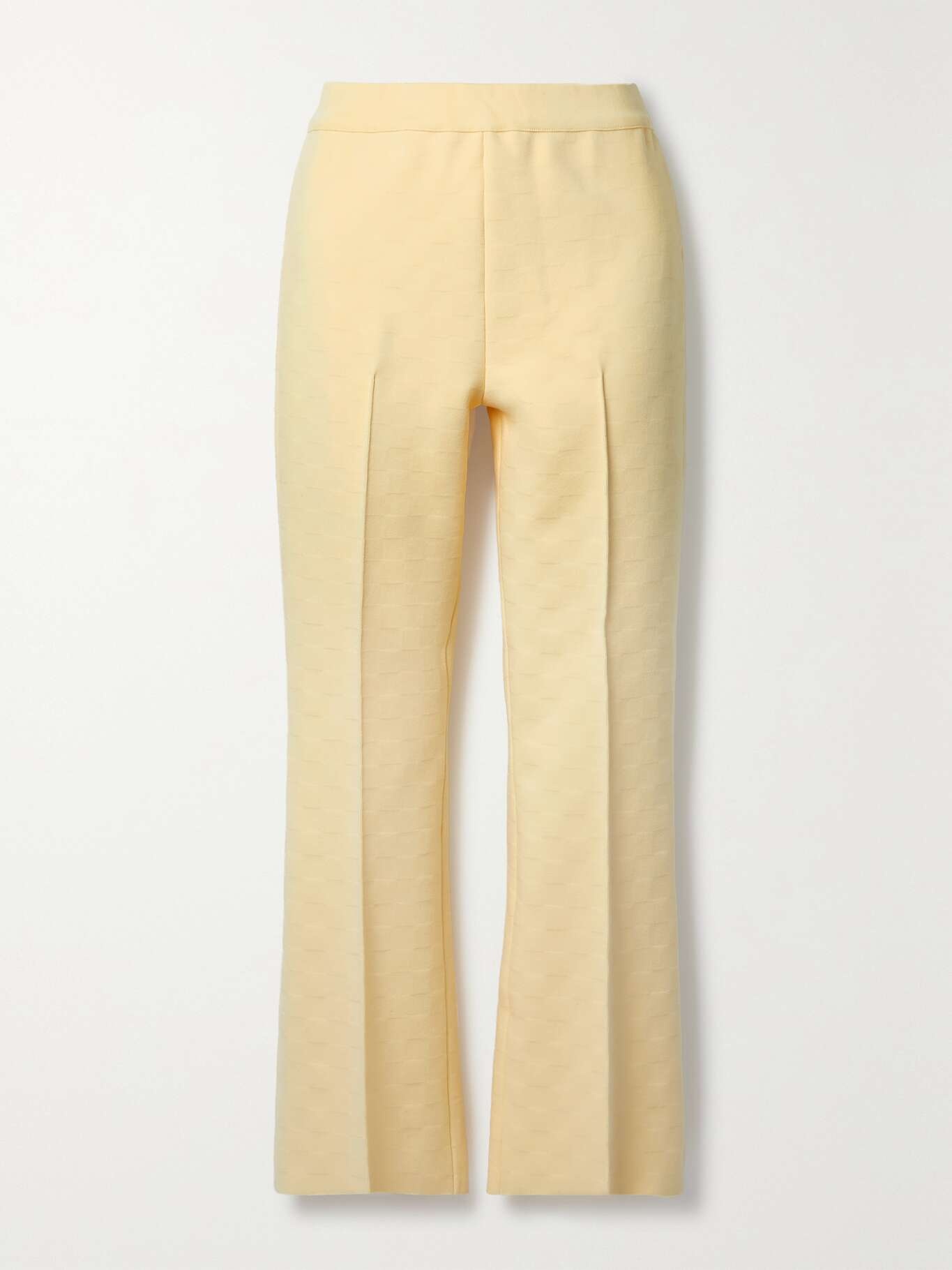 Kick cropped stretch-cotton flared pants - 1