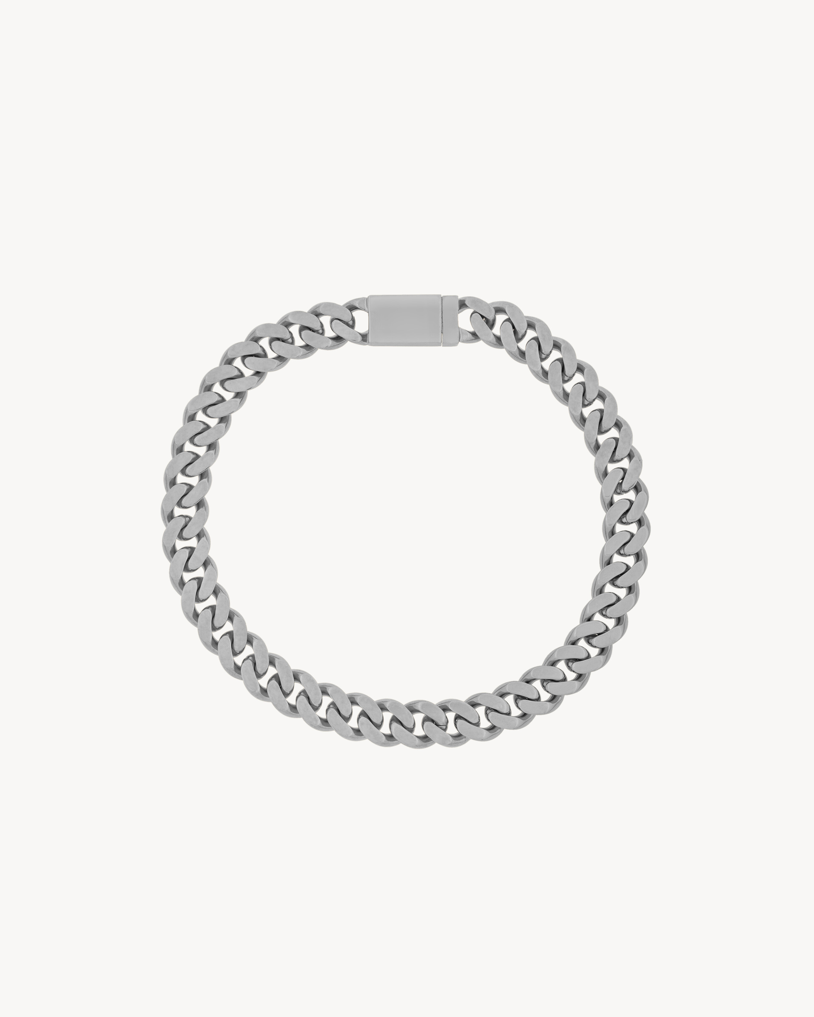 metal curb chain necklace - 2
