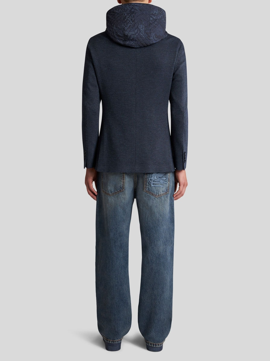 JACQUARD BLAZER WITH HOOD - 6