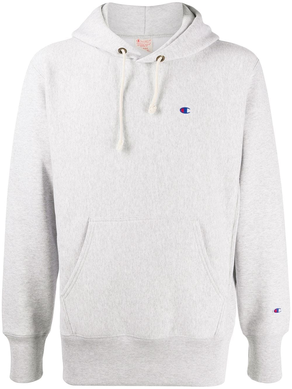 embroidered logo hoodie - 1