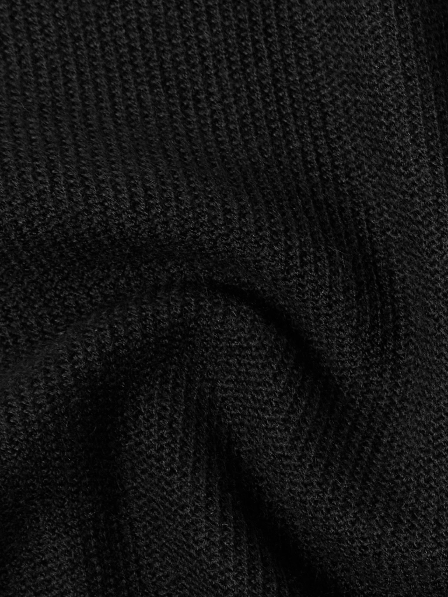 Logo-Embroidered Cashmere and Silk-Blend Cardigan Black - 5
