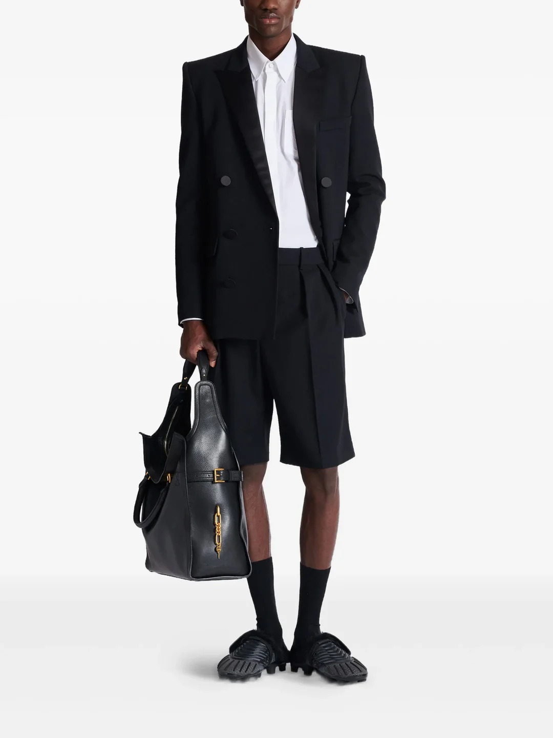 Pleated Bermuda Pants - 2