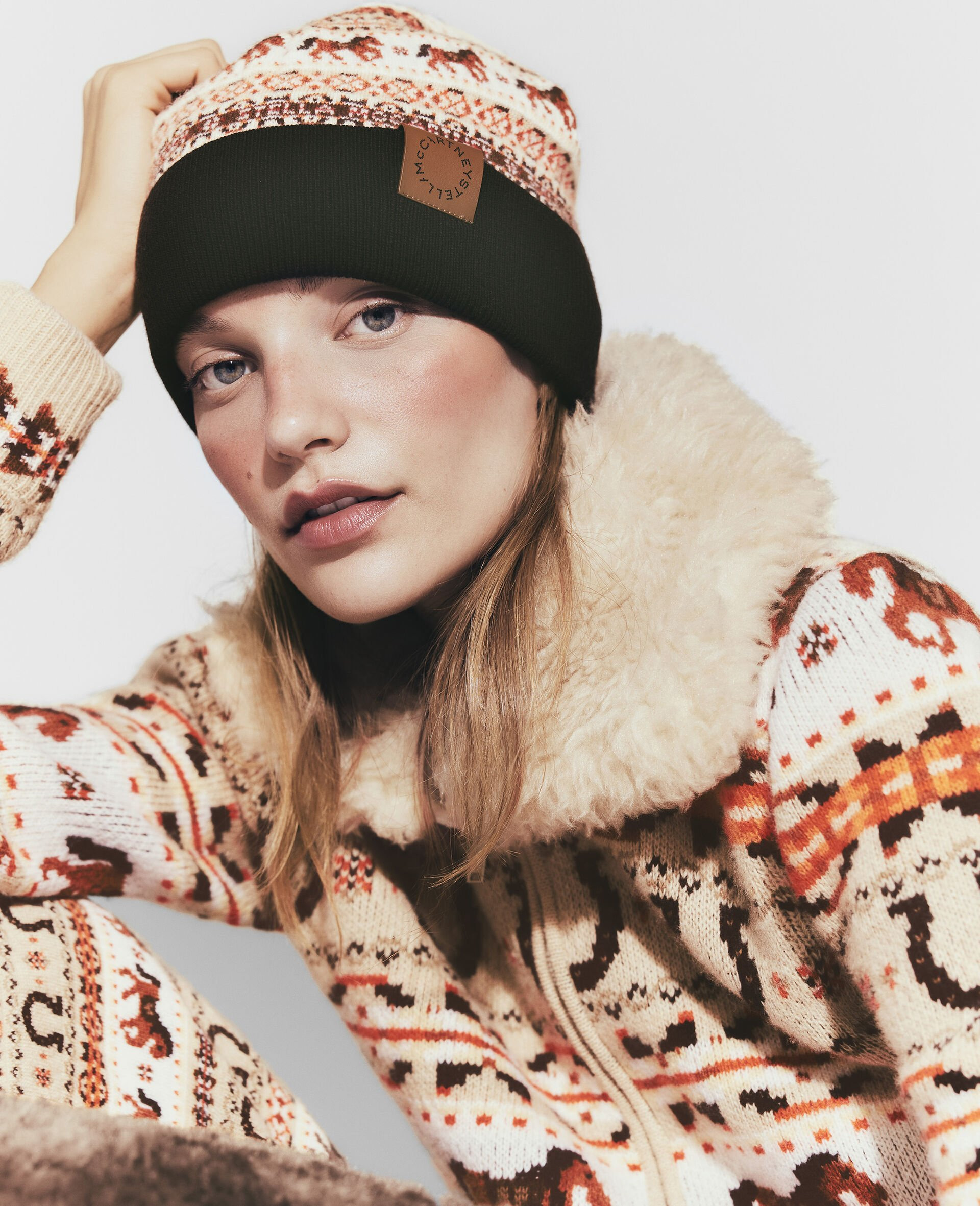 Fair Isle Wool Beanie - 5