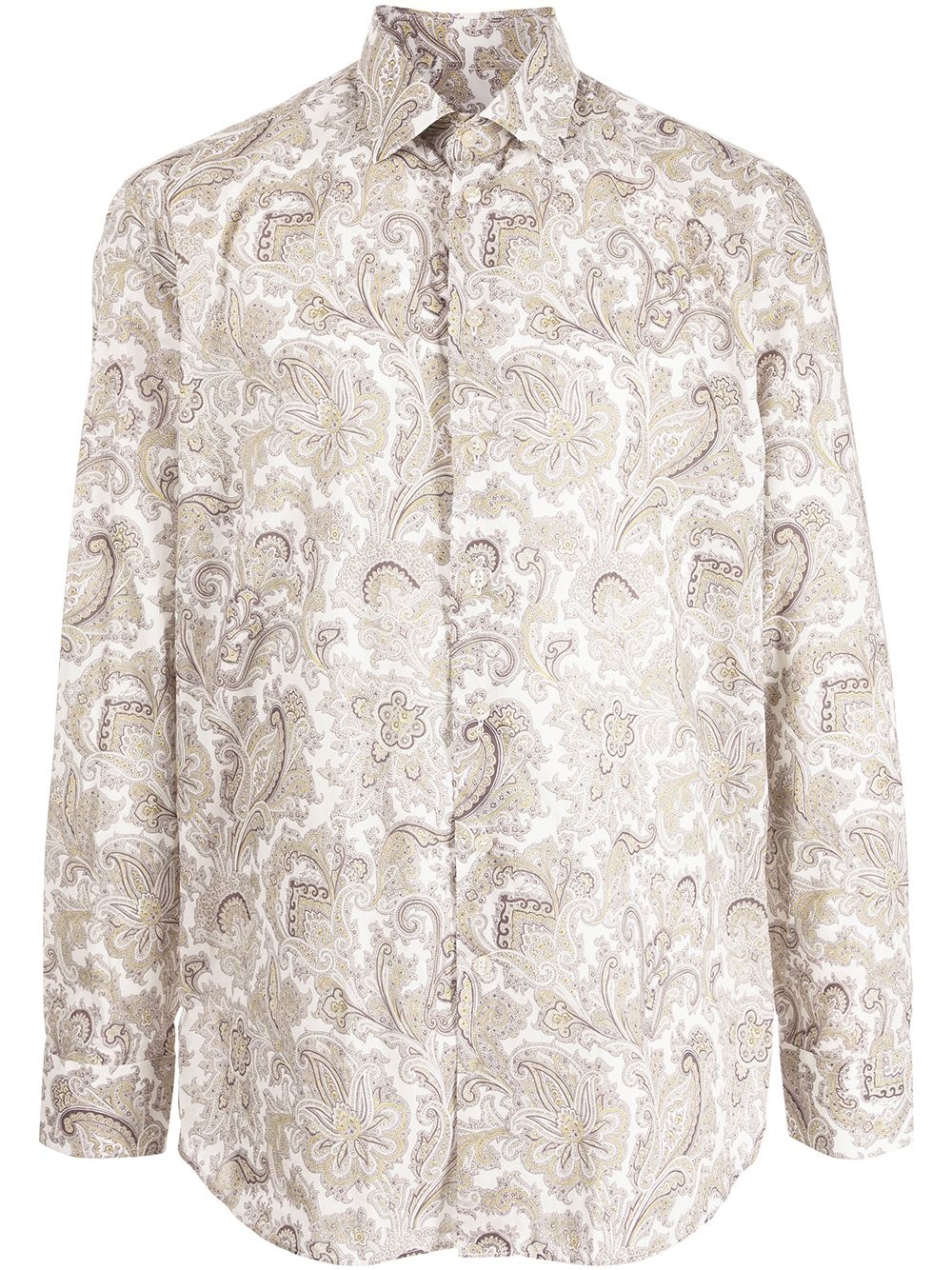 paisley-print cotton shirt - 1