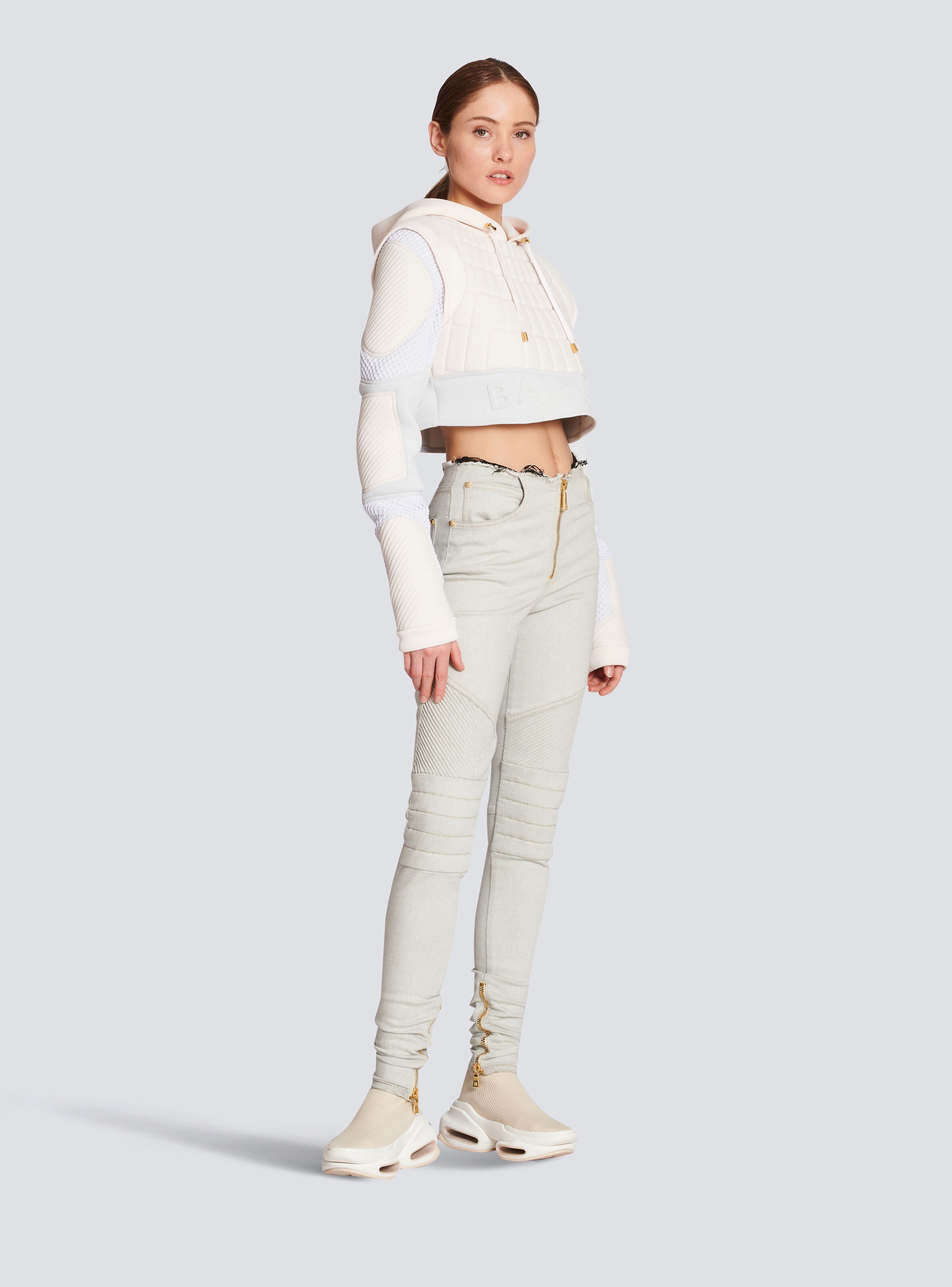 Ribbed cotton slim-fit jeans - 3