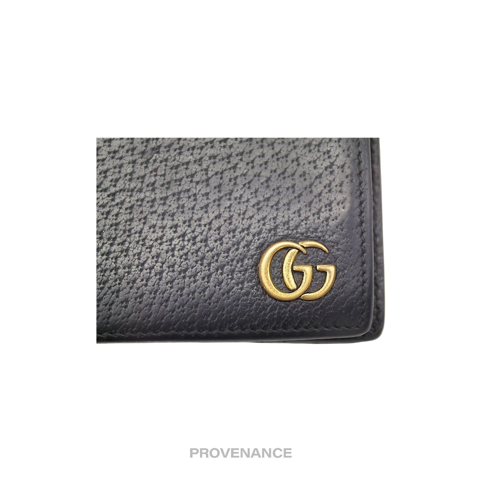 Gucci GG Marmont Bifold Wallet - Black Leather - 6