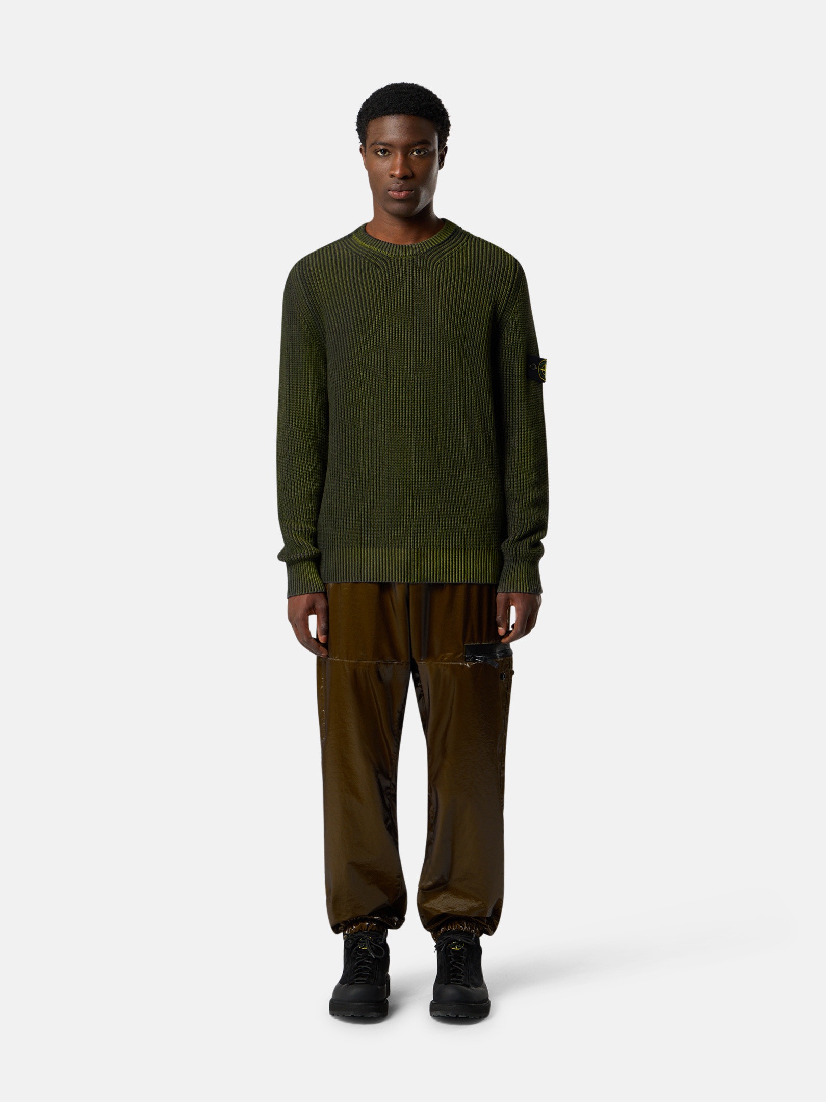5100016 FISHERMAN'S RIB ORGANIC COTTON WITH TWO-COLOUR SPRAY - 3