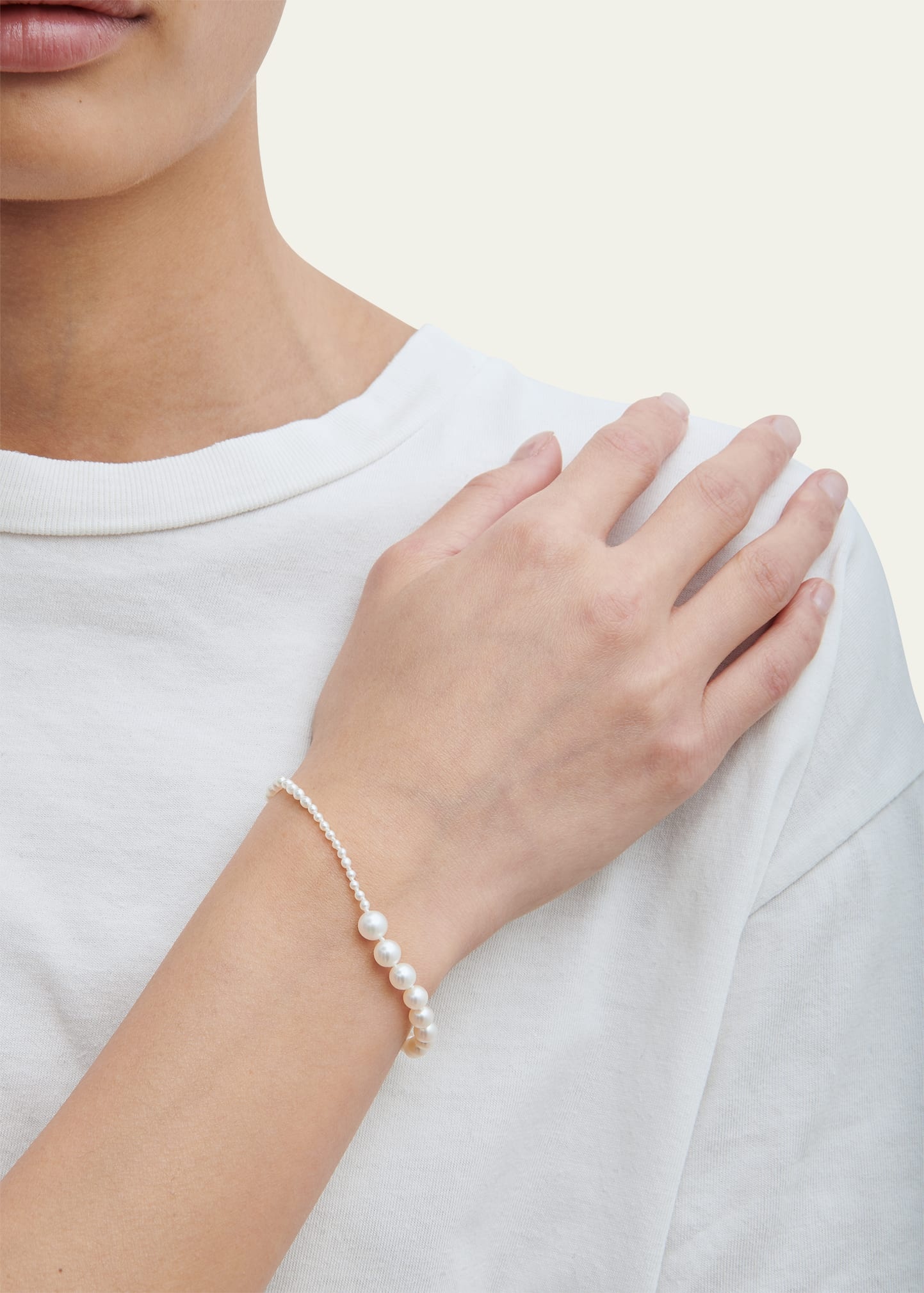 Petit Peggy Graduated Freshwater Pearl Bracelet - 2