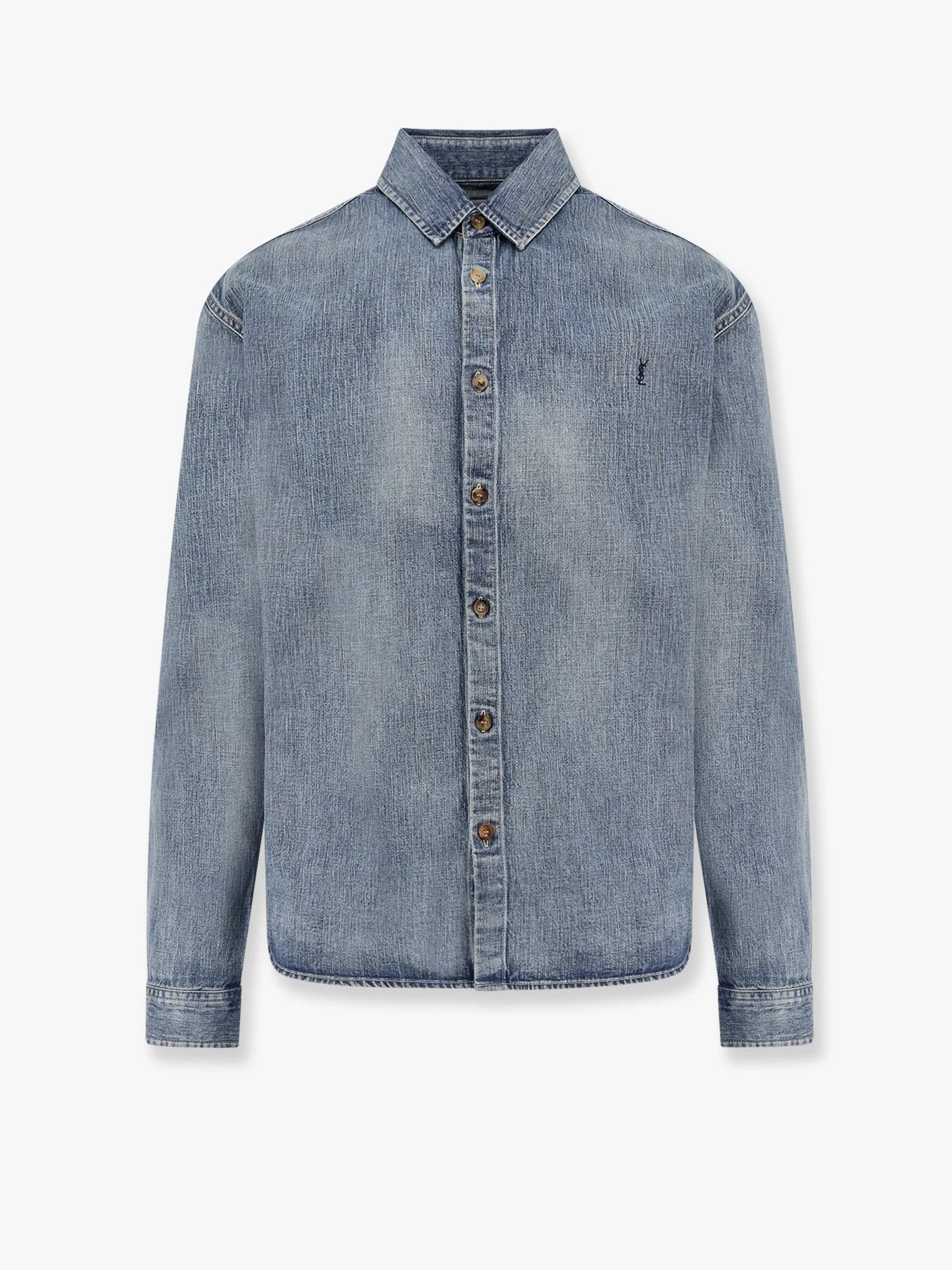 Saint Laurent Cassandre Denim Shirt - 1