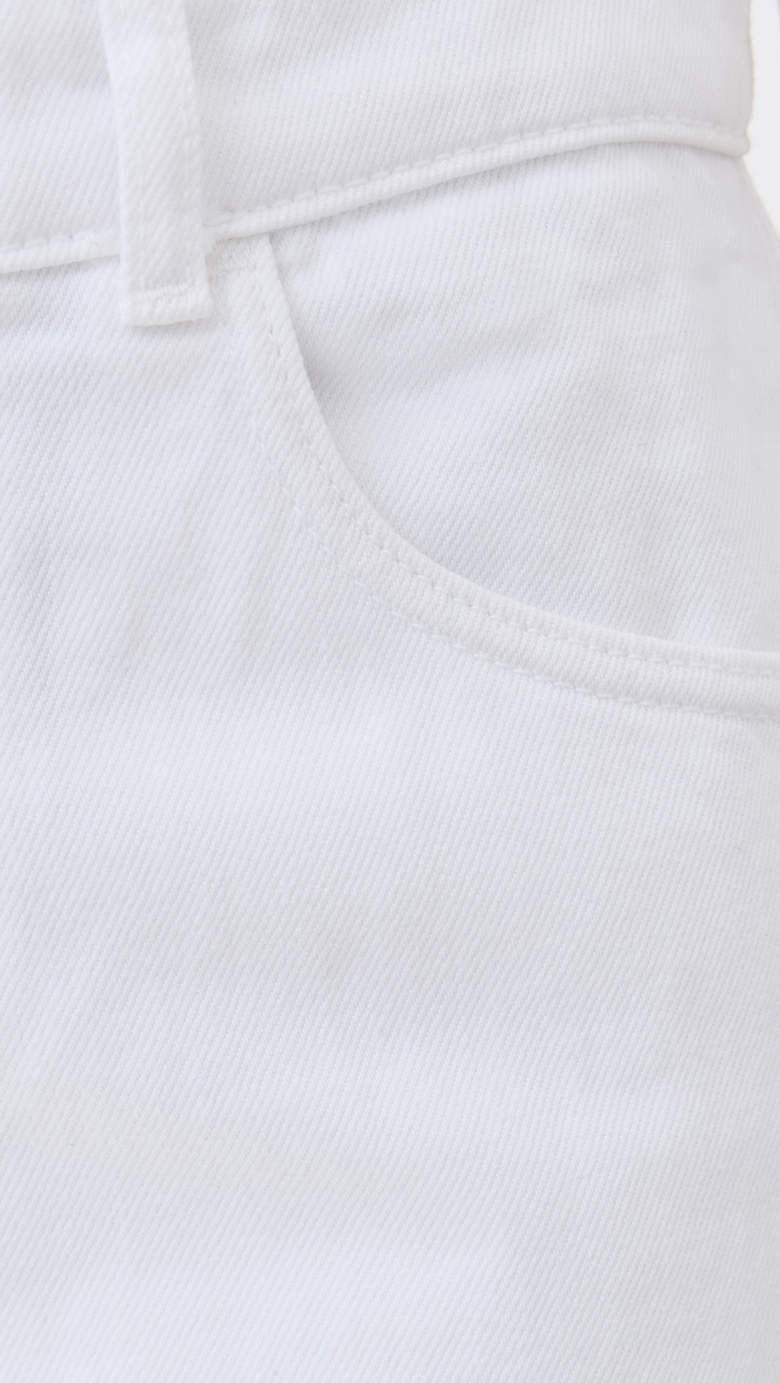 Relaxed Fit White Jeans - 5