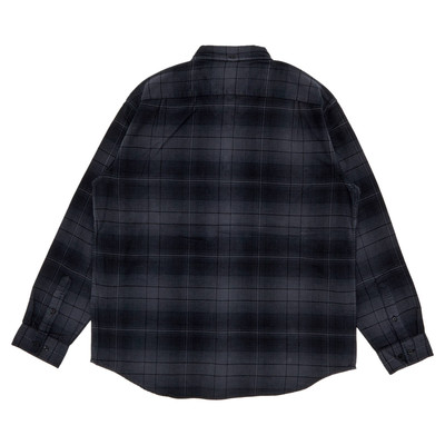 Supreme Supreme Shadow Plaid Flannel Shirt 'Black' outlook