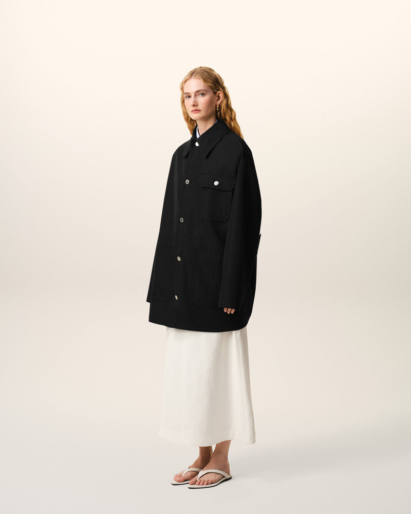 BLACK NEW WOOL WORKER JACKET 6