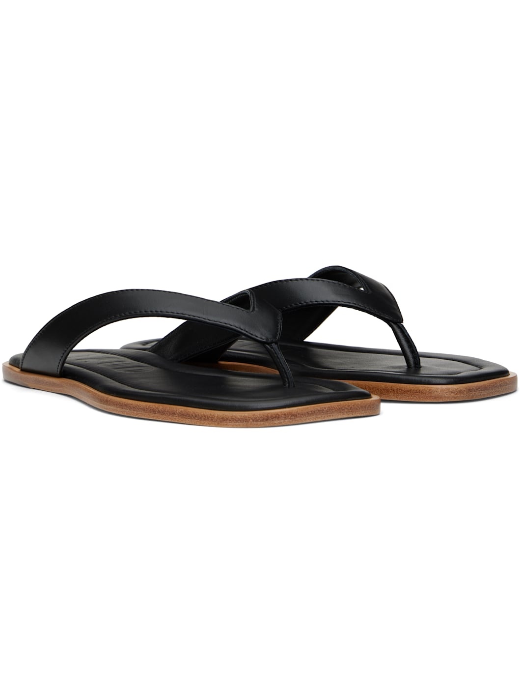 Black Dante Thong Sandals - 4