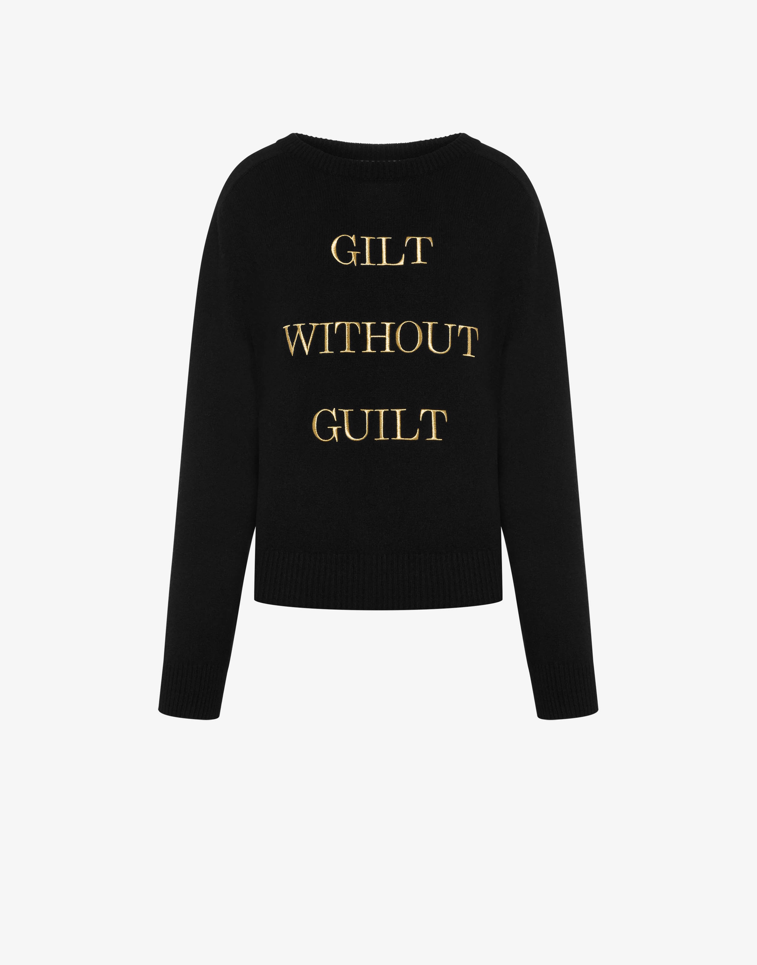 GILT WITHOUT GUILT REGENERATED CASHMERE PULLOVER - 1