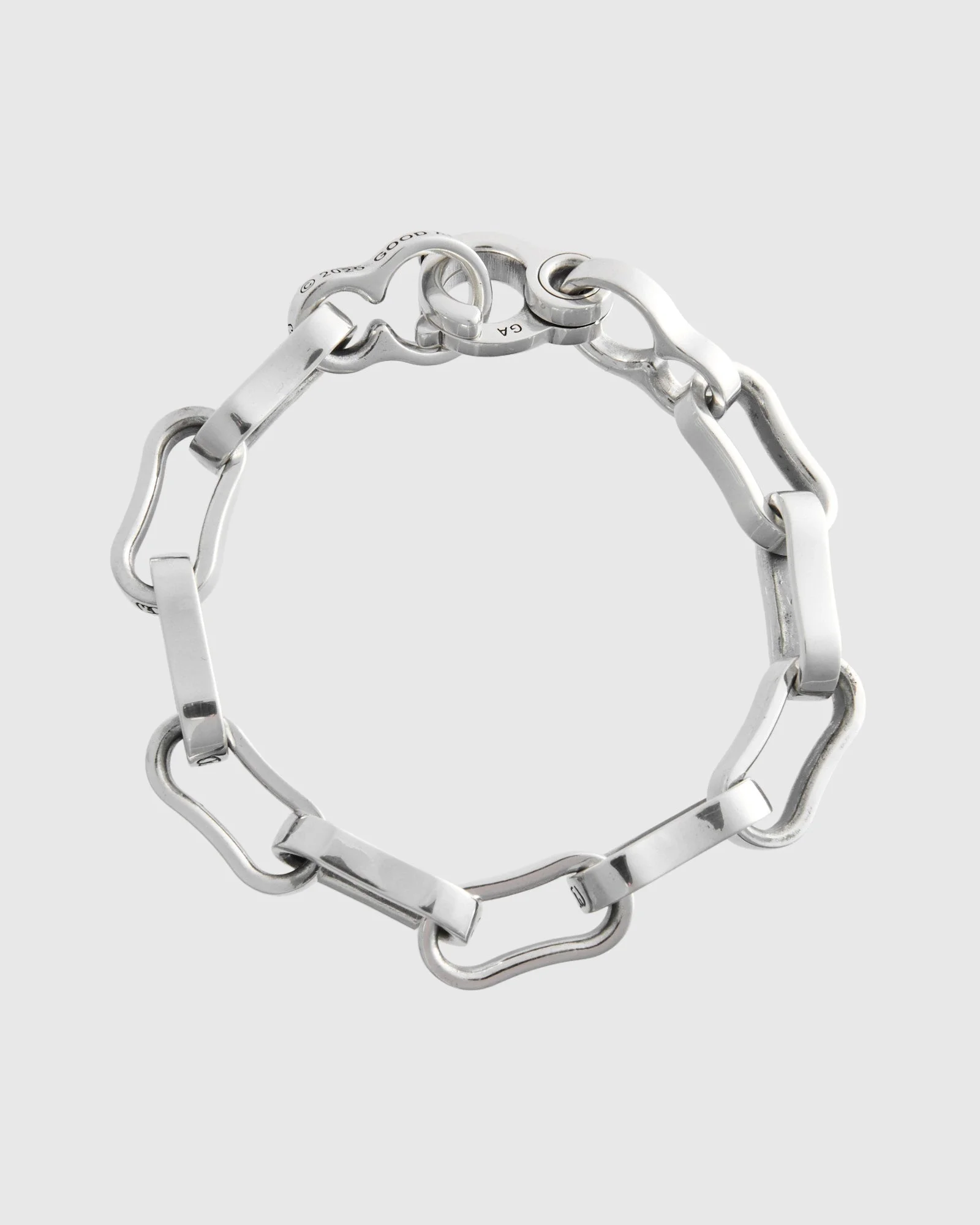 Bottle Chain Bracelet Size A in Sterling Silver - 1