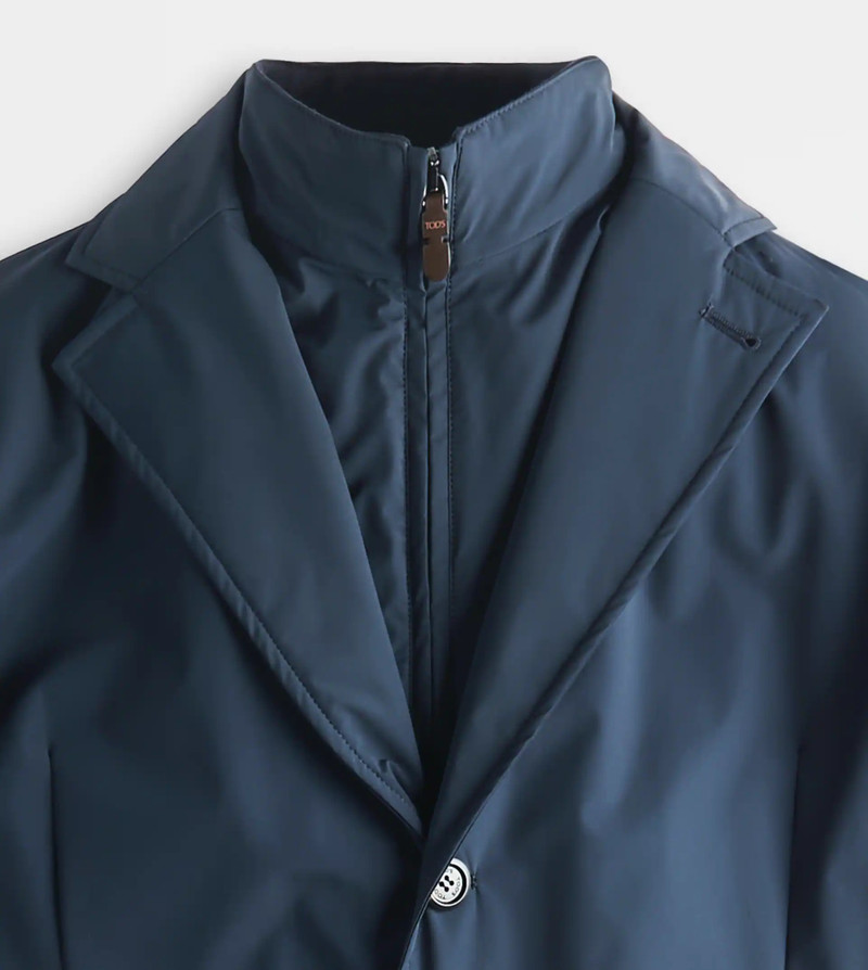 JACKET IN TECHNICAL FABRIC - BLUE 6