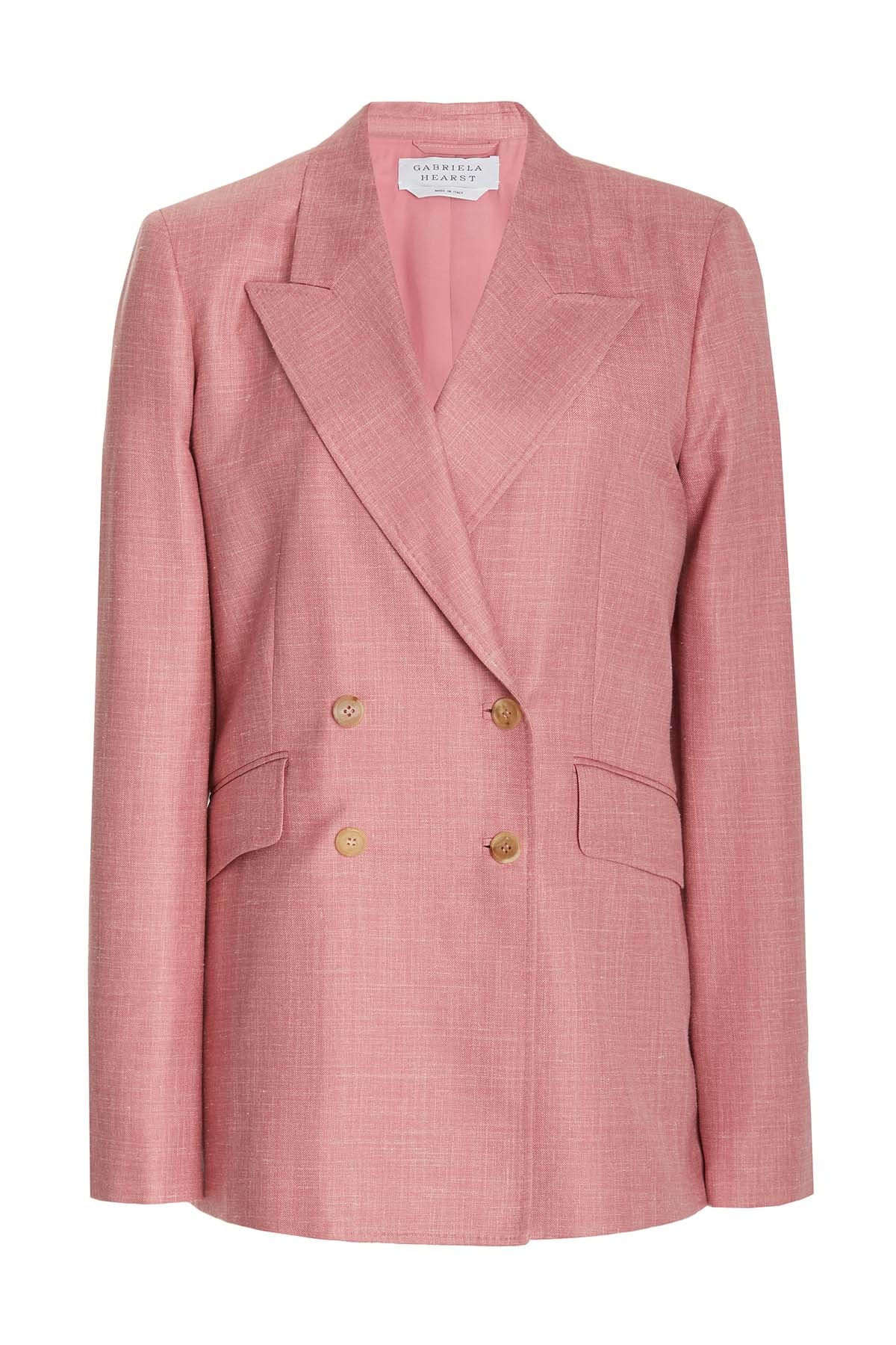 Angela Blazer in Silk Wool with Linen - 1