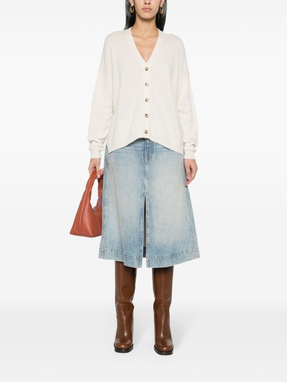 fine-knit cashmere cardigan - 2