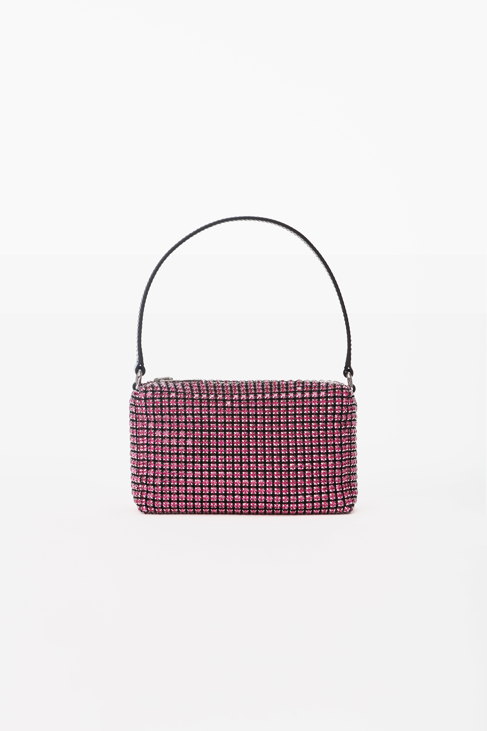 HEIRESS MEDIUM POUCH IN RHINESTONE MESH - 1