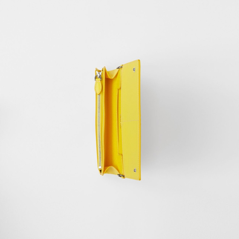 Logo Print Leather Wallet with Detachable Strap 6