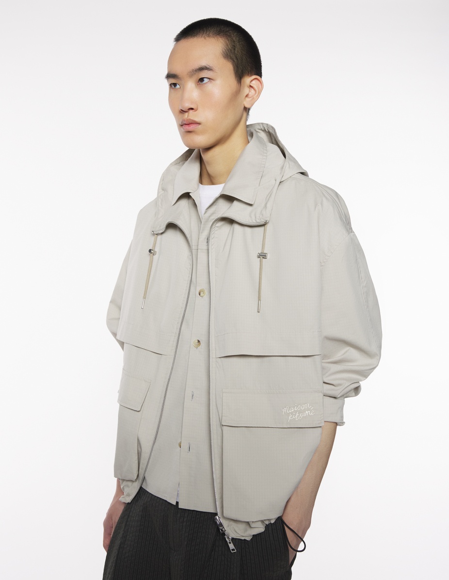 HOODED ZIPPED WINDBREAKER - 3