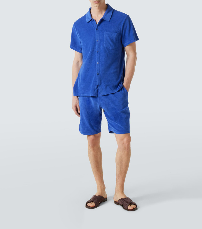 Vilebrequin Cotton-blend terry bowling shirt outlook