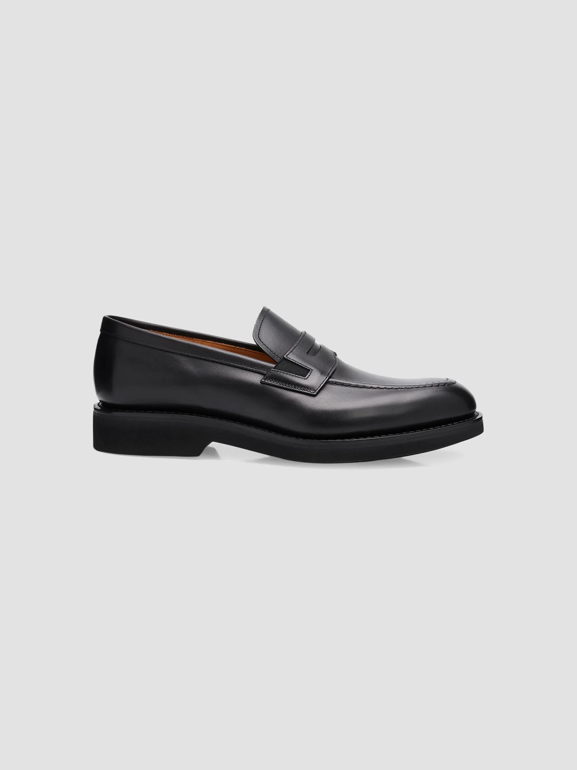 Men's Parham Leather Penny Loafers - Black - 1
