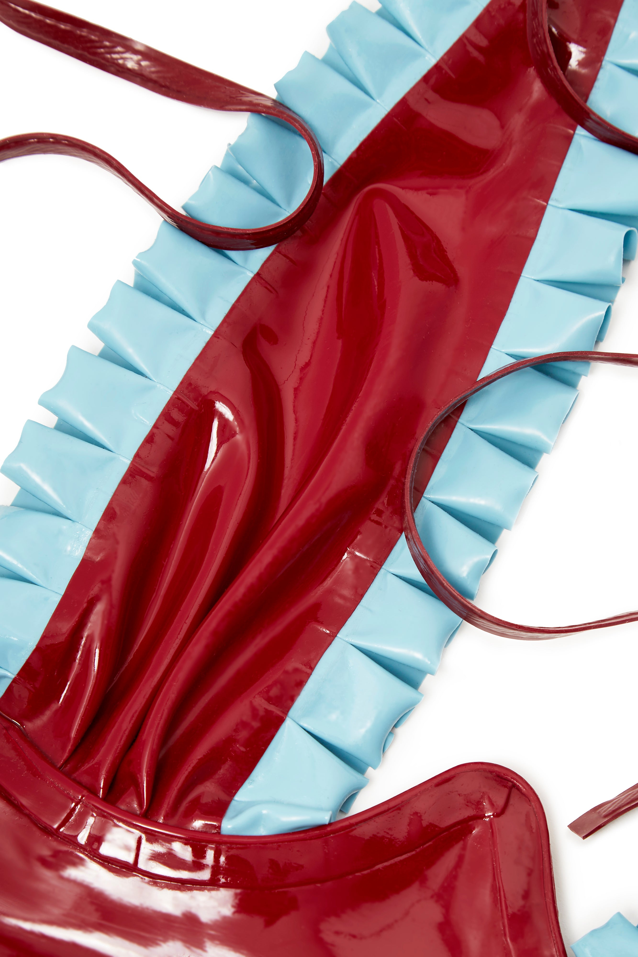 SALMA LATEX BRA BURGUNDY - 3