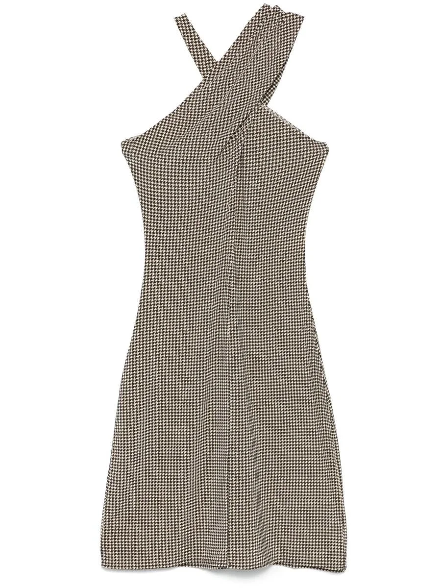 Courrèges Criss-Cross Jersey Mini Dress - 1